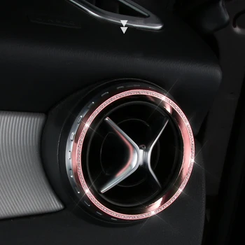 

Air Condition Air Vent Outlet Ring Cover Trim Decoration car styling For Mercedes Benz A/B/GLA gla Class accessories