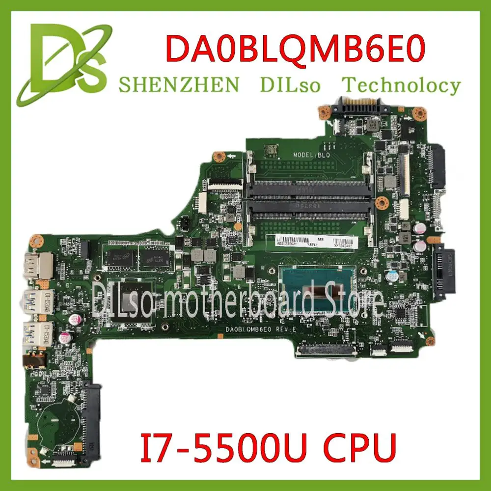 KEFU DA0BLQMB6E0 REV:E для Toshiba Satellite C55 S55 C55-C L50-C материнская плата I7-5500u A000388620 работа 100%