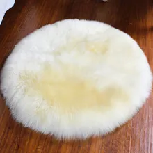 Одноцветный ковер для спальни, мягкий ковер для офиса, домашнего декора, Круглый меховой коврик для пола, теплый плюшевый коврик для детской комнаты, коврик для ног, прикроватный коврик