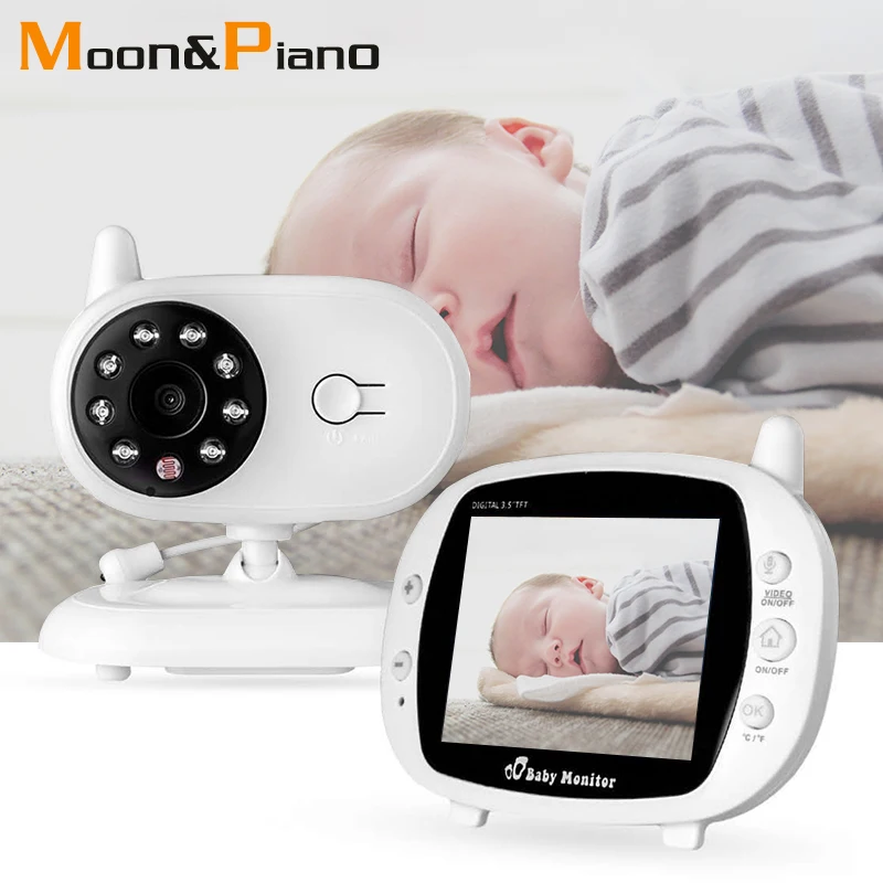 

Wireless 3.5 inch baby camera kid securety device night vision monitor Temperature Music Voice Intercom Monitoring Surveillance