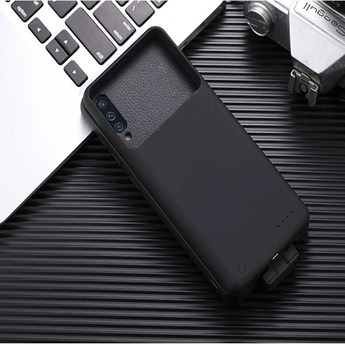 Для samsung Galaxy A50 зарядное устройство чехол 2 в 1 магнитный мягкий чехол из ТПУ+ 7000 мАч Powerbank батарея чехол для samsung A50 чехол