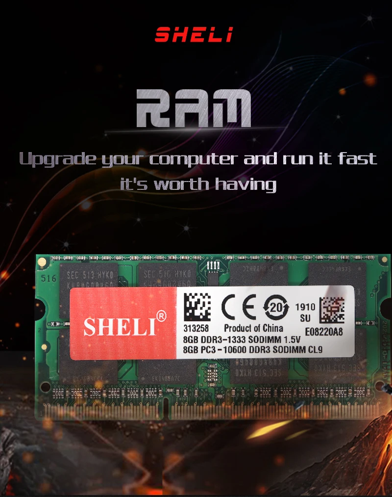 SHELI новые ноутбуки памяти 8GB 2RX8 PC3-10600S/PC3-12800S/PC3-14900S DDR3/DDR3L памяти ноутбука