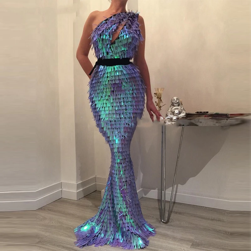 Shining Mermaid Pailletten Prom Jurken Mouwloze Robe De Soiree Lange Prom Jurk Voor Dubai Arabisch Custom Made Kaftans Partij Jassen Shining Mermaid Pailletten Prom Jurken Mouwloze Robe De Soiree Lange Prom Jurk Voor Dubai Arabisch Custom Made Kaftans Partij Jassen
