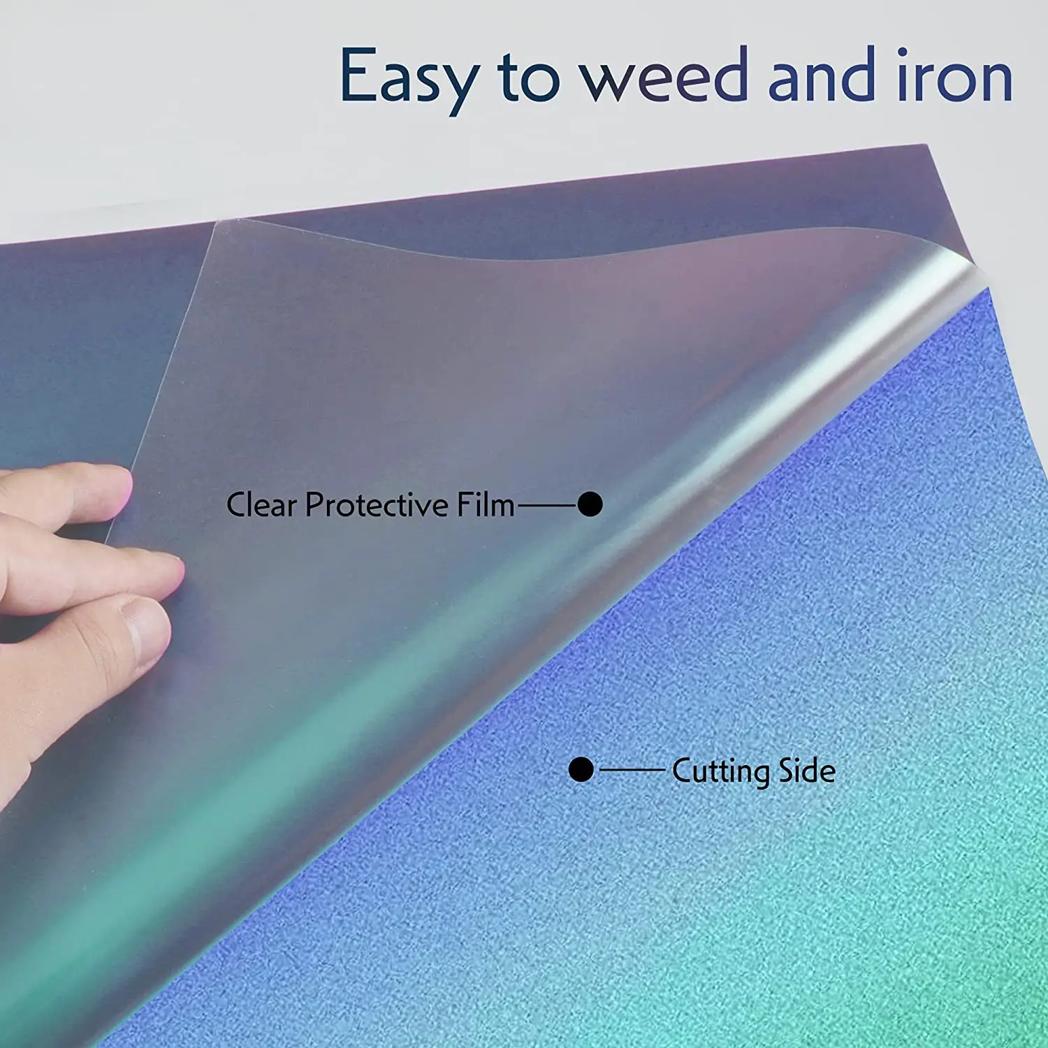 12"x20"/30x50cm 10 Colors Chameleon Heat Transfer Vinyl Iron on Vinyl htv Gradient Change Color HTV For t-Shirt
