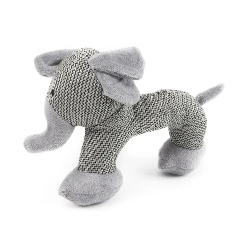 Gray elephant Износостойкая и износостойкая игрушка-писк питомца, плюшевая игрушка для укуса собаки, товары для домашних животных, Новинка - Цвет: Gray elephant
