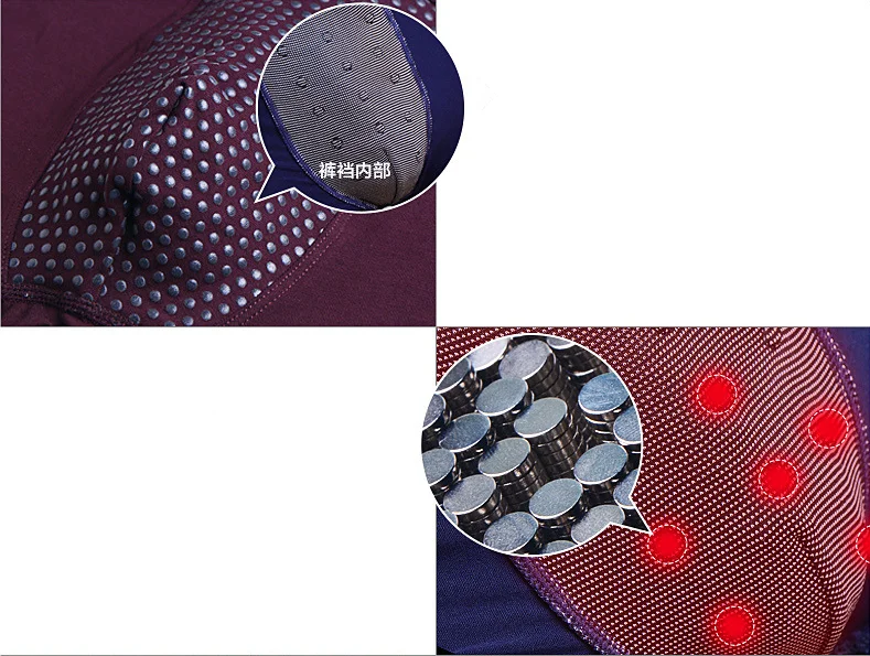 Latest Precious Mineral 17 Magnets Comfortable Space Underwear Men's Magnetic Therapy Healthy Underpants