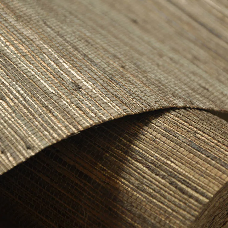 

MYWIND пеньковые обои с металлическим дном для украшения дома