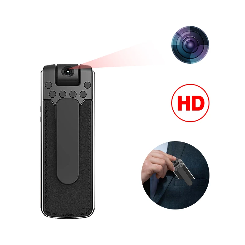 

Camera Hidden Video Recorder Wearable 1080P Mini Camera pocket body Night Vision Motion Detect Small Cam MC47026