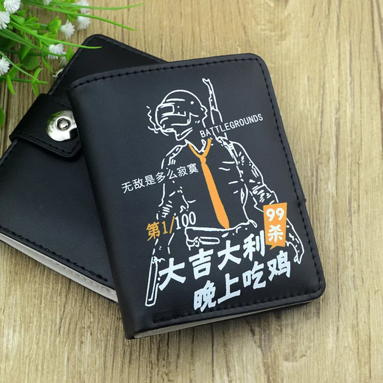 Бумажник для еды курица серии игры короткий модный бумажник карты пакет