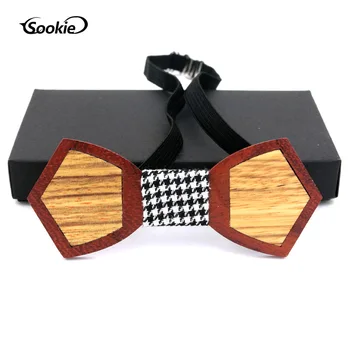 

Wooden Tie Solid Wood Handmade Wood Bowtie Bow Tie Europe And America Casual for Both Men And Women Wedding Wooden Bow Tie