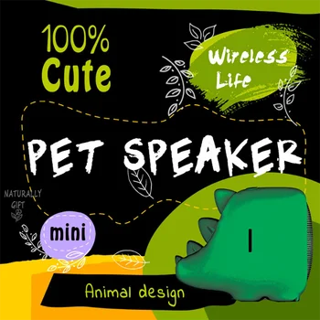

pink pig dinosaur portable speaker bluetooth sound box column mini speaker talking bluetooth music for Christmas gift