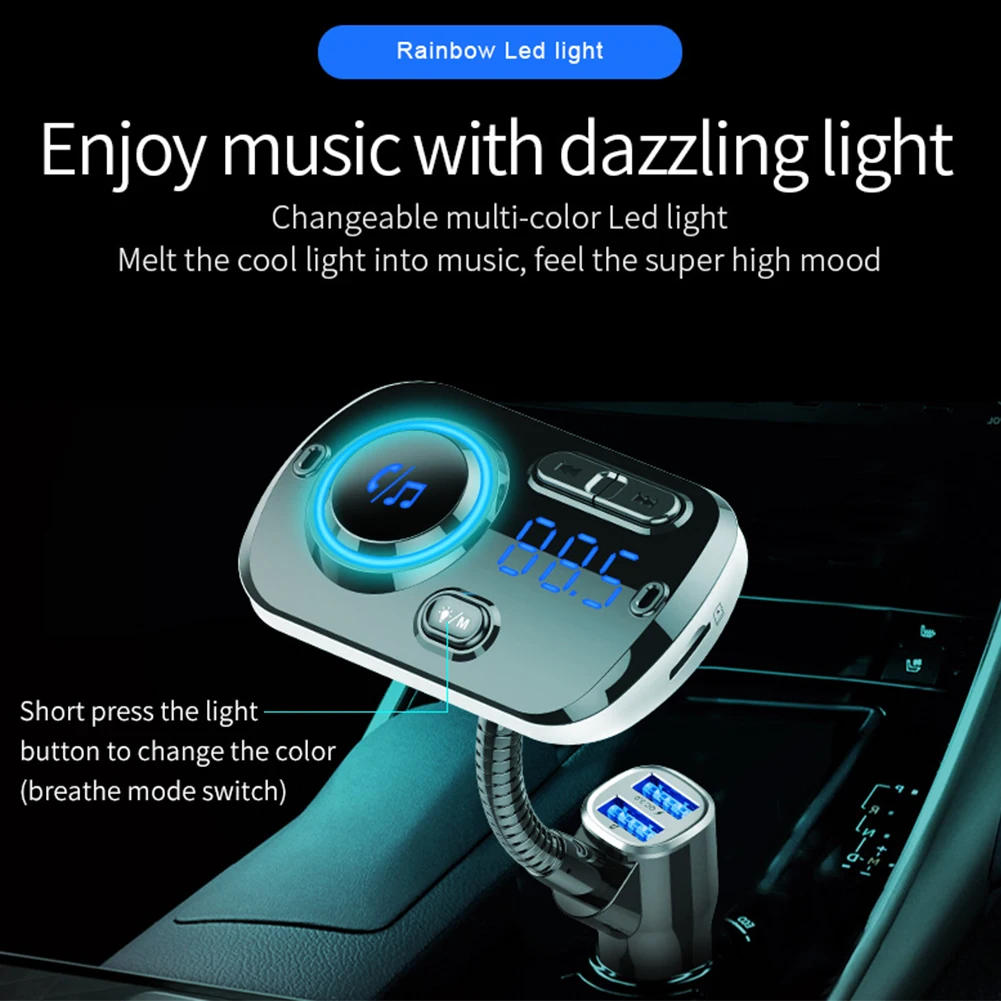 Bluetooth автомобильный комплект MP3 плеер fm-передатчик беспроводной радио с USB зарядным устройством Bluetooth передатчик цифровой Mp3 FM радио