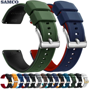 Image for Premium Silicone Watch Band Quick Release Rubber W 
