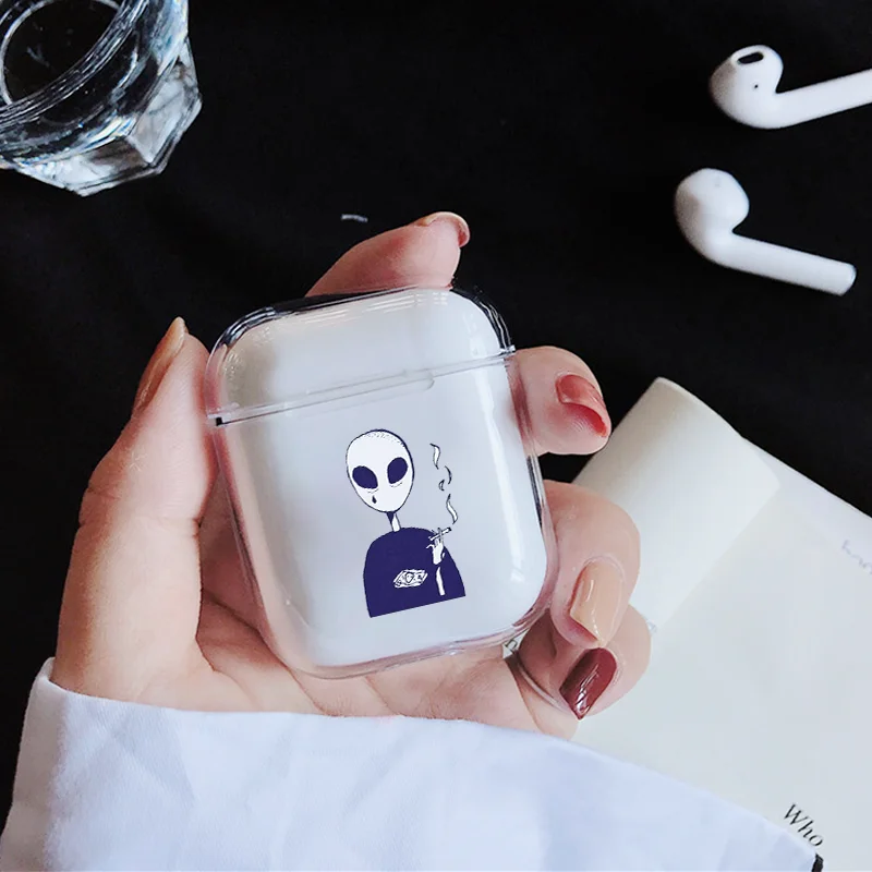 Чехол для AirPods 2 1, чехол, Coque, беспроводные Bluetooth наушники, прозрачный силиконовый мягкий чехол на Air Pods, Apple Funda Capa