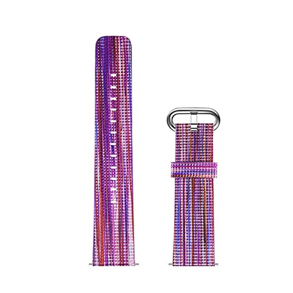 Легкий нейлоновый регулируемый ремешок для спортивных часов Fitbit Vers 2 - Color: Purple