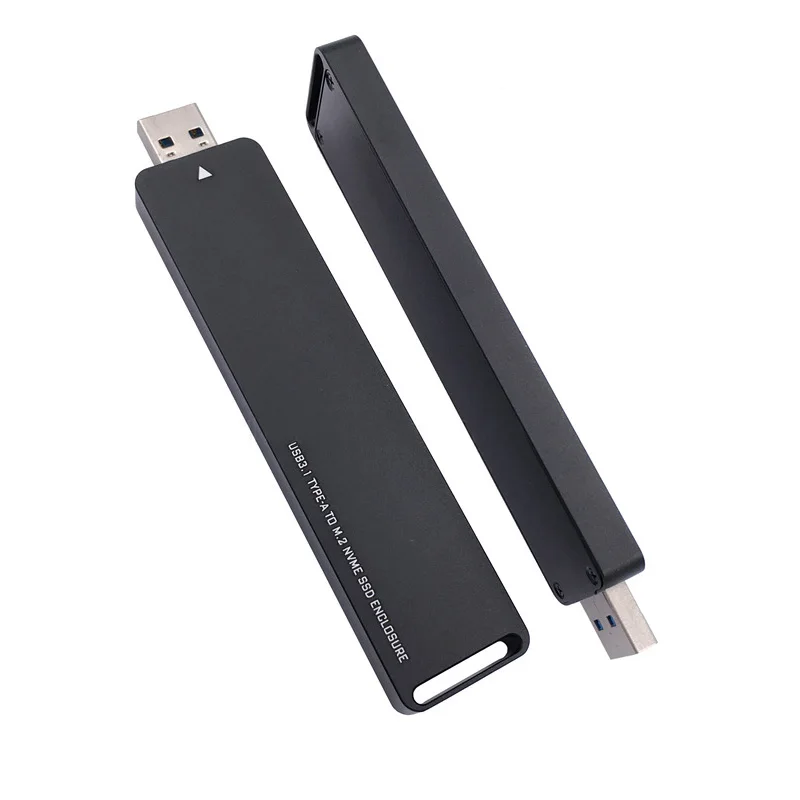 QINDIAN HDD NVME M.2 SSD/carcasa M.2 adaptador USB SSD M2 SSD caja USB3.1 tipo-A PCI-E M.2 NVME fun