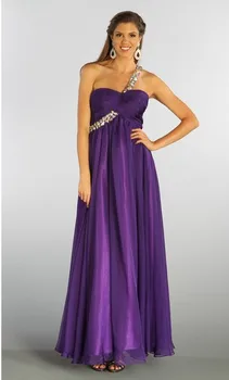 

free shipping purple 2020 pageant for womenvestidos coctel formales long ball gowns crystal chiffon Homecoming Dresses