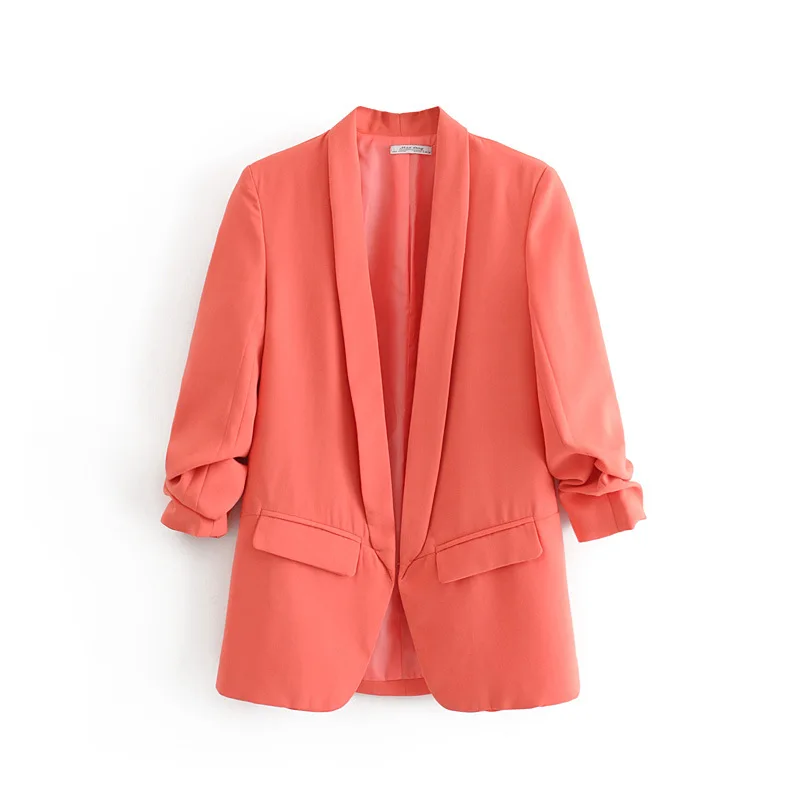

2019 Summer New Style Western Style zhe zhou xiu Casual Loose-Fit Solid Color Versatile Suit Coat