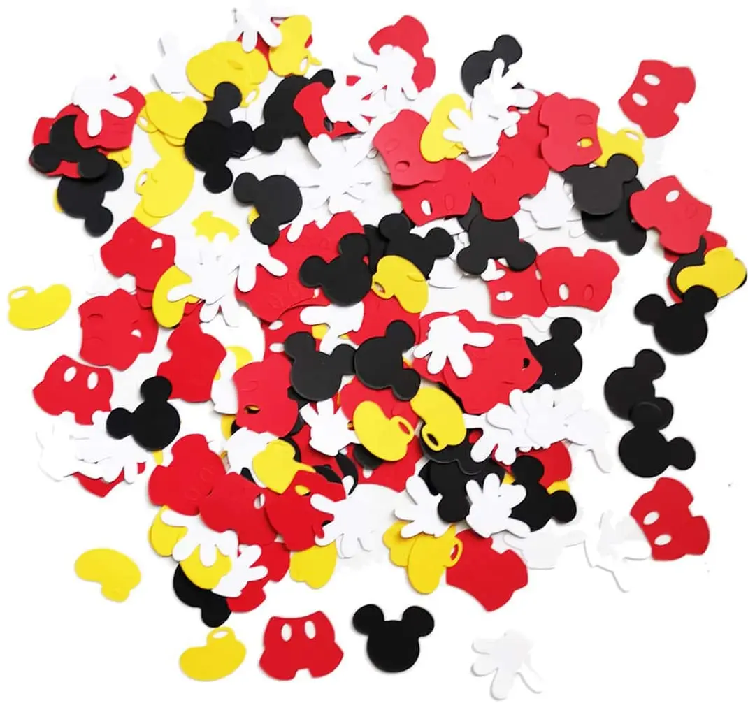 Mickey Mouse Theme Confetti 100 Baby Shower Party Boys Girls Kids First 1st Birthday Party Supplies Home Table Decorations party supplies party decorations