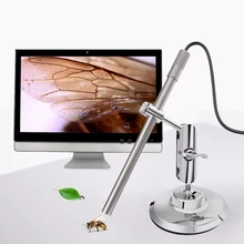 Microscope Endoscope-Camera Leds-Stand Digital 1080p Magnification Mp USB Android IP67