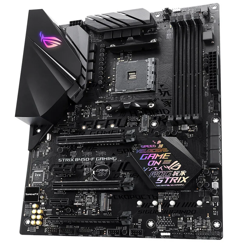 Neue ASUS ROG STRIX B450-F GAMING Desktop Motherboard DDR4 Buchse AM4 64GB USB2.0 USB3.0 USB3.1 mot