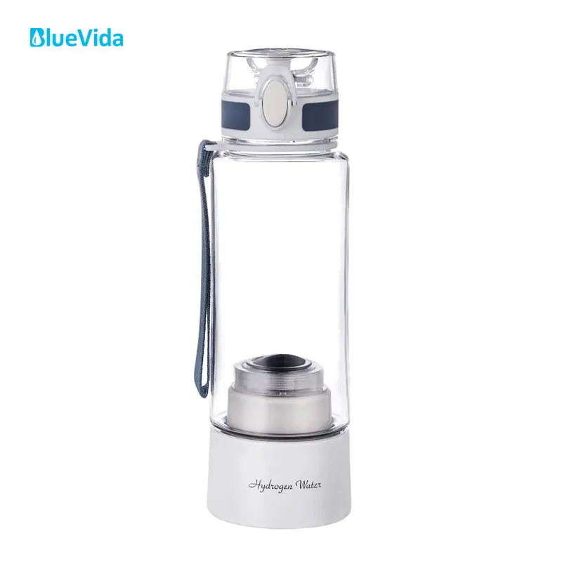 Bluevida new sports style SPE & PEM hydrogen water generator H2 up to 3000ppb and large battery capacity hydrogen water bottle