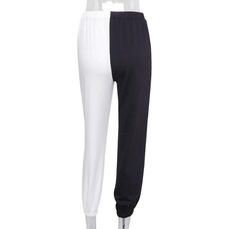 

2020 New Arrivals Women's Ladies Trousers Patchwork Jogging Suits Wholesale Girls' Stacked Pants