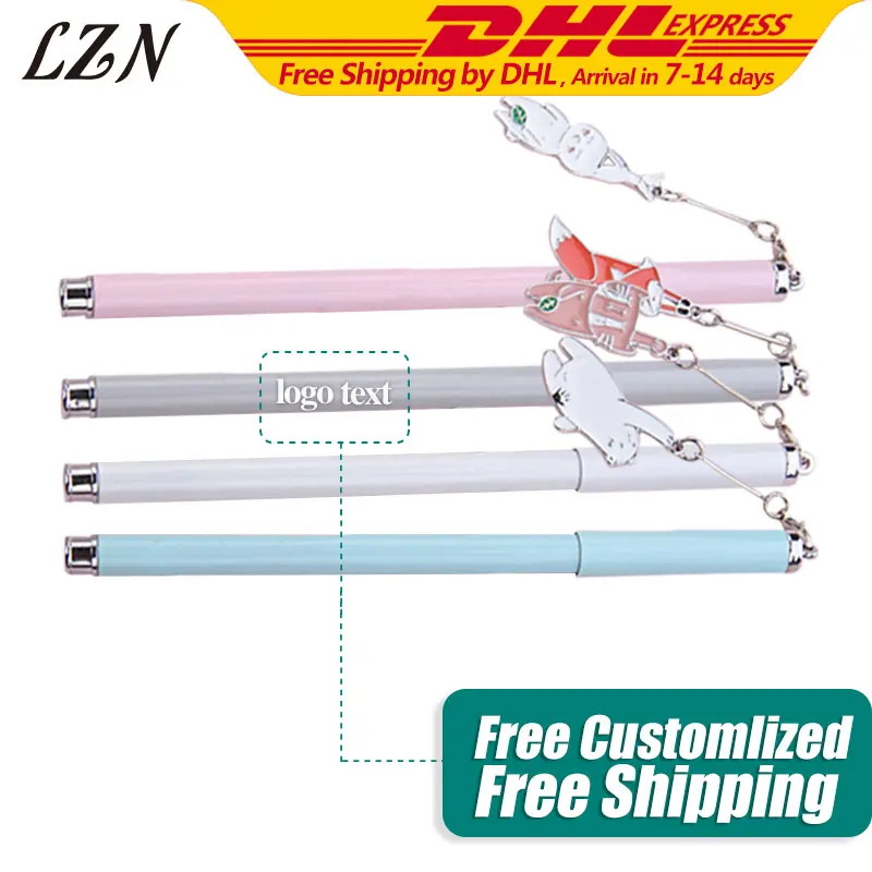 

Newest Animal Gel Pen 100pcs A Lot Kawaii Writing Pens Office Company Stationery Free Print Logo/Text As Promotion Gifts
