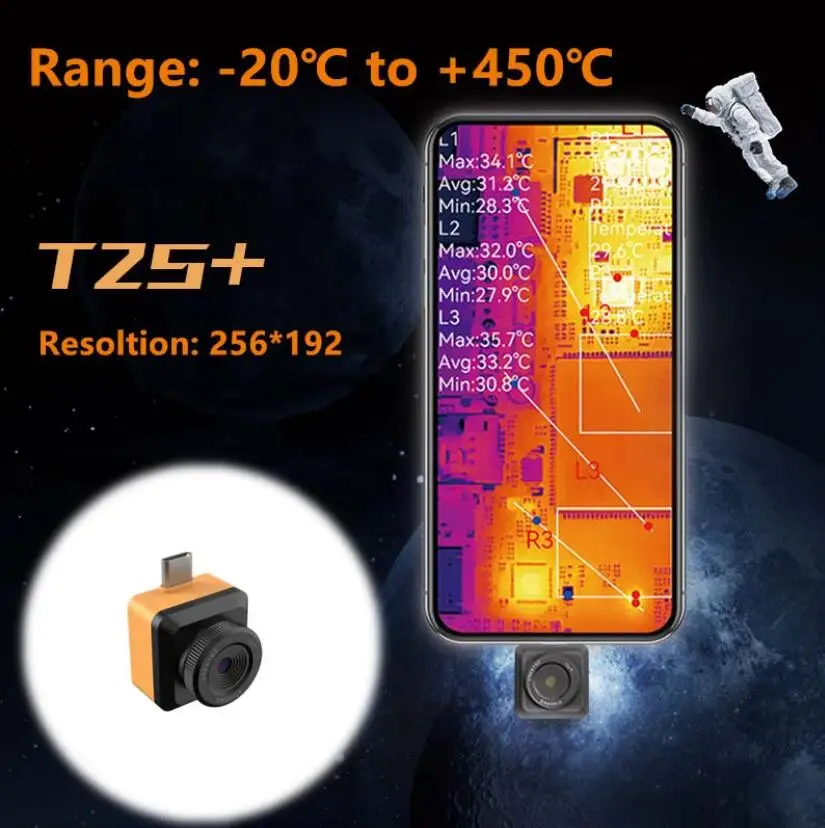 VC328A/B Mobile Thermal Imager for Android Phone IP65 Industrial fault PCB  Inspection Heat Loss Detection Infrared Camera