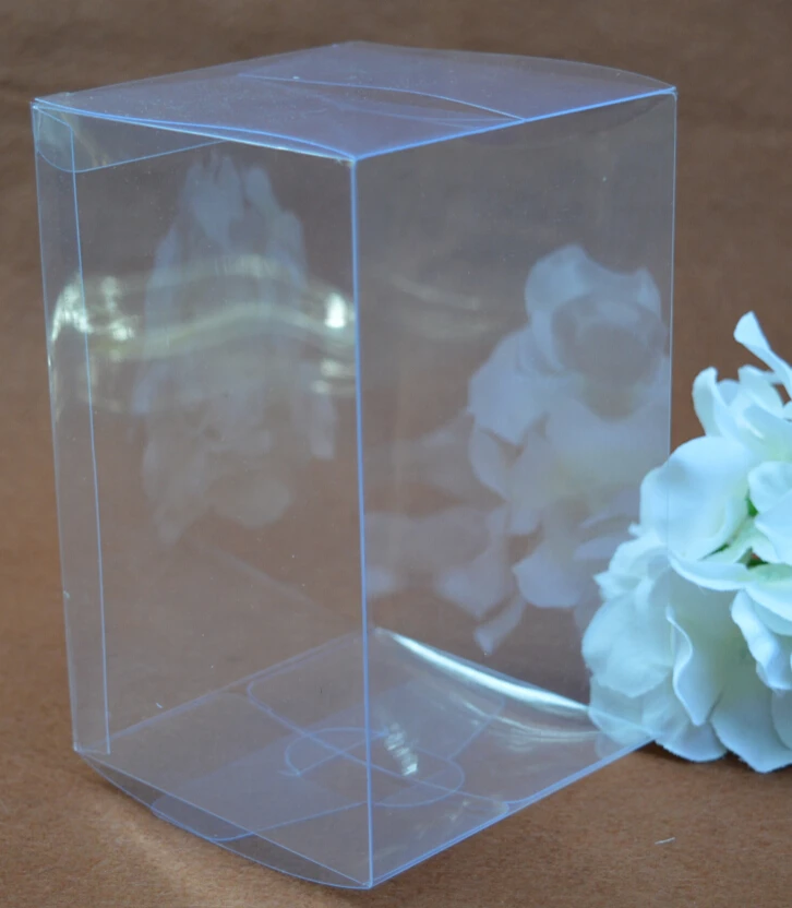

10pcs Size 20*25*35cm Clear plastic container Transparent Waterproof Clear PVC boxes For Party Gift