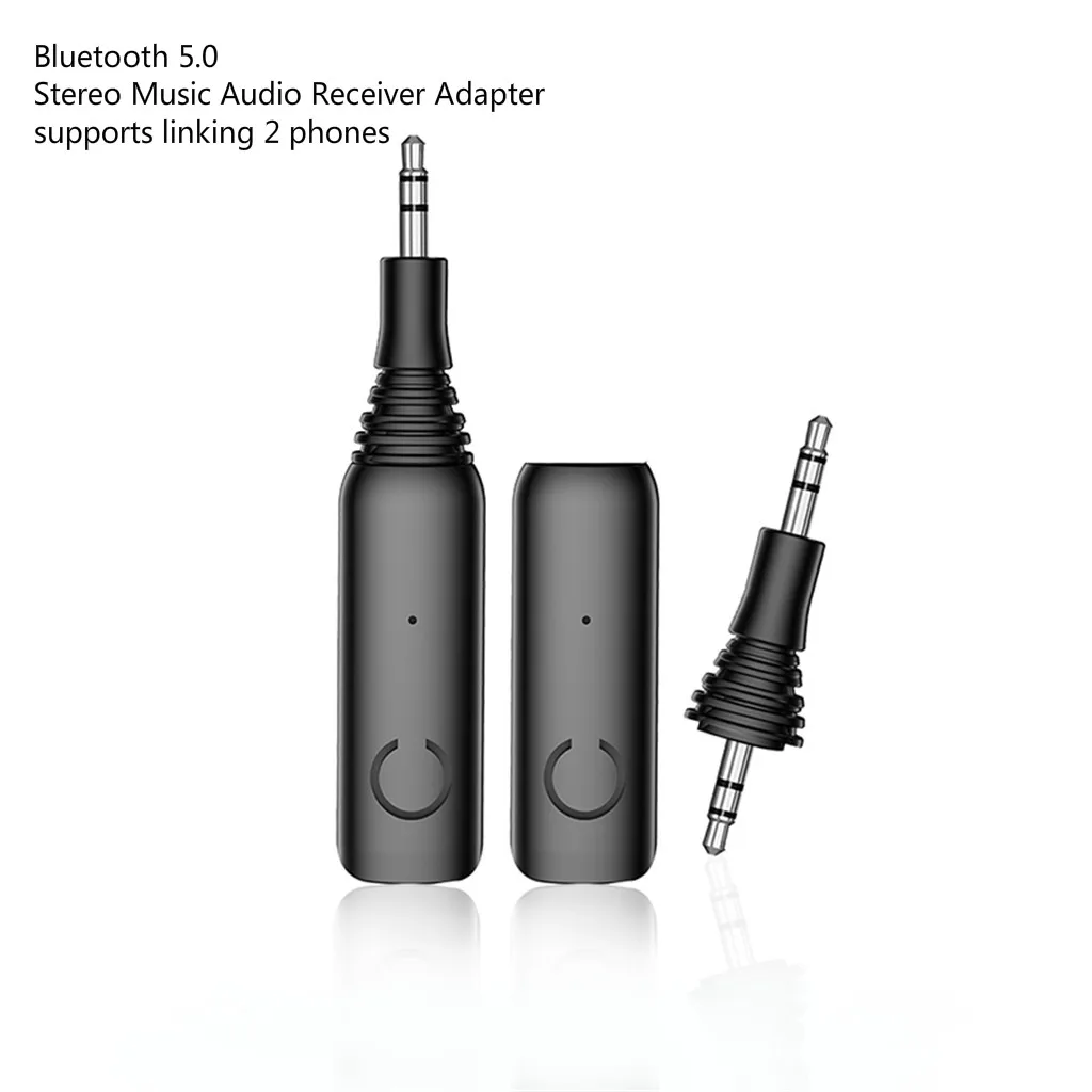 Wireless Bluetooth 5 0 Car Kit Mini 3 5mm Jack AUX Handsfree Stereo Music Audio Receiver Adapter for Car Headphone Speaker
