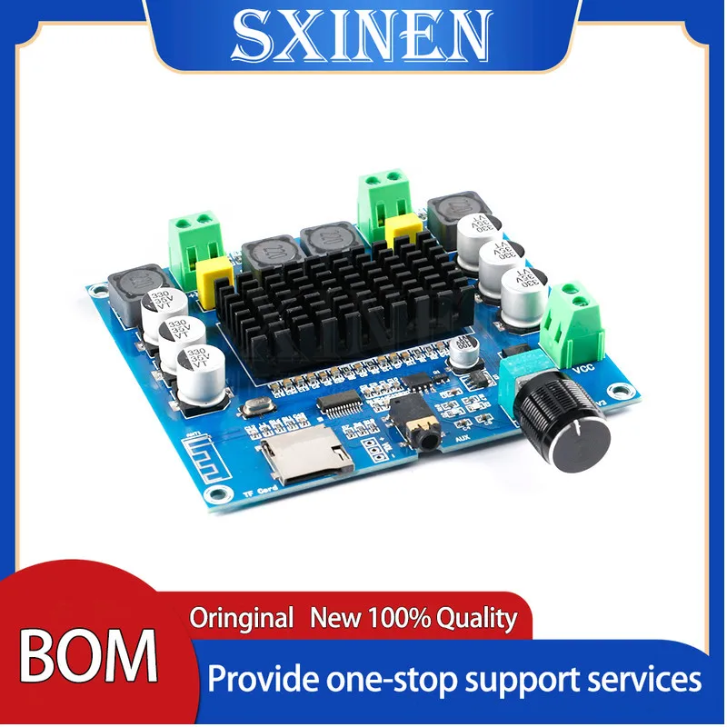 XH-A105 TDA7498 Модуль платы цифрового усилителя 2x100 Вт 2*100 Bluetooth-совместимый динамик