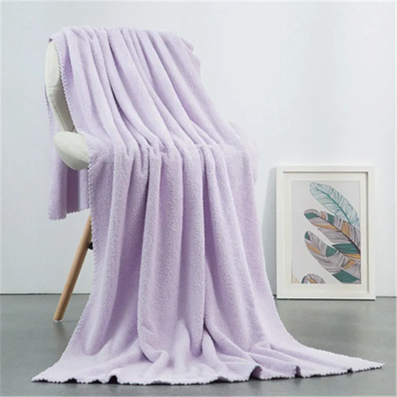 Thickened Bath Towels Hand Towel Polyester Brocade Coral Velvet Absorbent