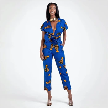 Combinaison africains pour femmes, mode dames, Style Ankara, Robe à bandes, Dashiki, combinaison ethnique Sexy, robes pour femmes, nouvelle collection 2022 3
