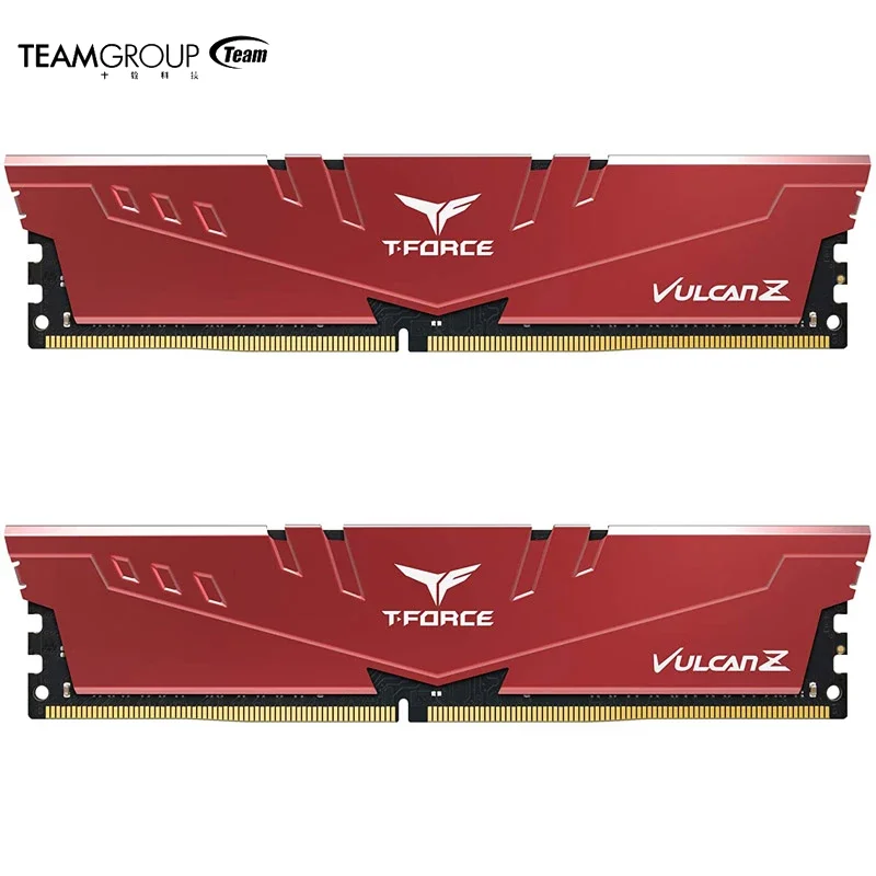 Модуль памяти для настольных ПК TEAMGROUP T-Force Vulcan Z DDR4 16 Гб (2x8 ГБ) 32 (2x16 Гб) 64 ГБ (2x32 3200