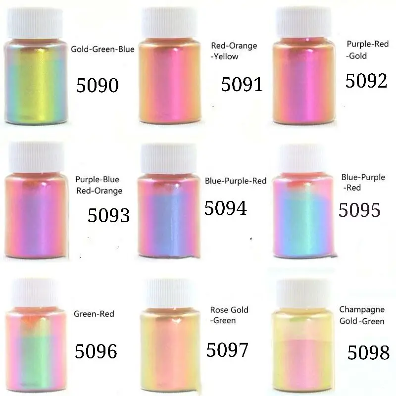 Bulk Chameleon Pearl Pigment Color Shift Mica Powder For Epoxy  Resin/Slime/Watercolor/ Car Paint 5091