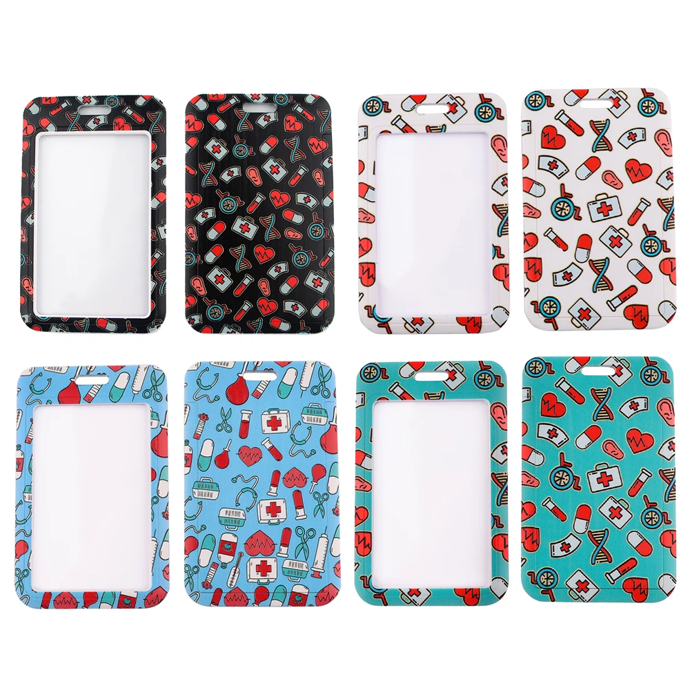 

PC3402 Medical Theme Bank Credit Card Holder Bus ID Name Work Card Holder For Doctor Nurse Card Cover Business Card