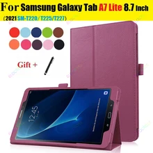 Coque Folio pour Samsung Galaxy Tab A7 Lite, 8.7 pouces, 2021, étui magnétique intelligent, veille automatique, avec stylo, T225, T227, SM T220
