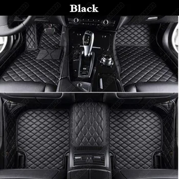 

Car Mats for Hyundai Azera Elantra Sonata Equus Genesis Santa Fe Tucson IX25 I30 IX35 I40 Kona Leather Black Auto Rug