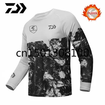 

Winter Daiwa Fishing Clothes Jersey Motorcycle Winter Sweatshirt Jersey Keep Warm Fishing Shirt Anti-uv Fishing Clothes Hoodies