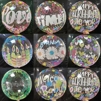 

1pcs Transparent Globes Clear Balloon Helium Inflatable Bobo Balloons Wedding Birthday Baby Shower Decoration Bubble supplies
