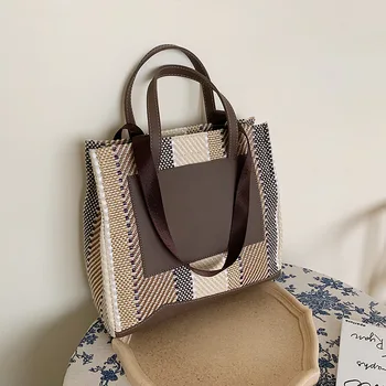 

Simple Fashion Women's Big Tote Bag Ladies Shopping Bag Art Canvas Handbag Student Wild Large Capacity Shoulder Messenger Bag