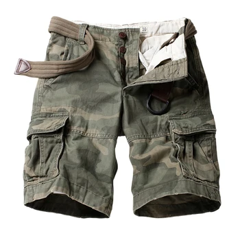 

Trendy Mens Camouflage Shorts Premium Cargo Shorts Casual Military Style Multi Pockets Shorts Big Size Man Clothing Summer Wear