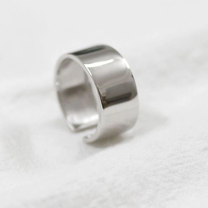 Platinum color 925 пробы серебряные выразительные кольца с изменяемыми размерами ручной работы Anillos Plata 925 Para Mujer Bijoux Argent 925 Massif Pour Femme ювелирные изделия - Цвет камня: Platinum color
