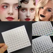 New Body Brow Women Fashion Diamond Makeup Eyes Sticker Temporary Tattoos Face Decal Jewel Eyes Makeup