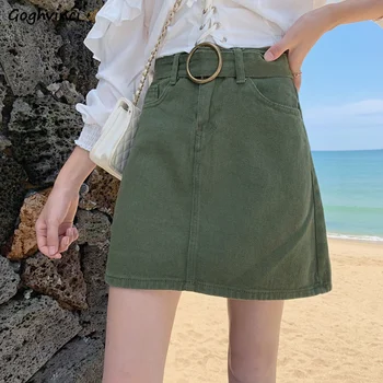

Skirts Women Denim Black High Waist Skirt Comfortable Womens Korean Style Summer New Fashion Females Kawaii Hot Sale Harajuku