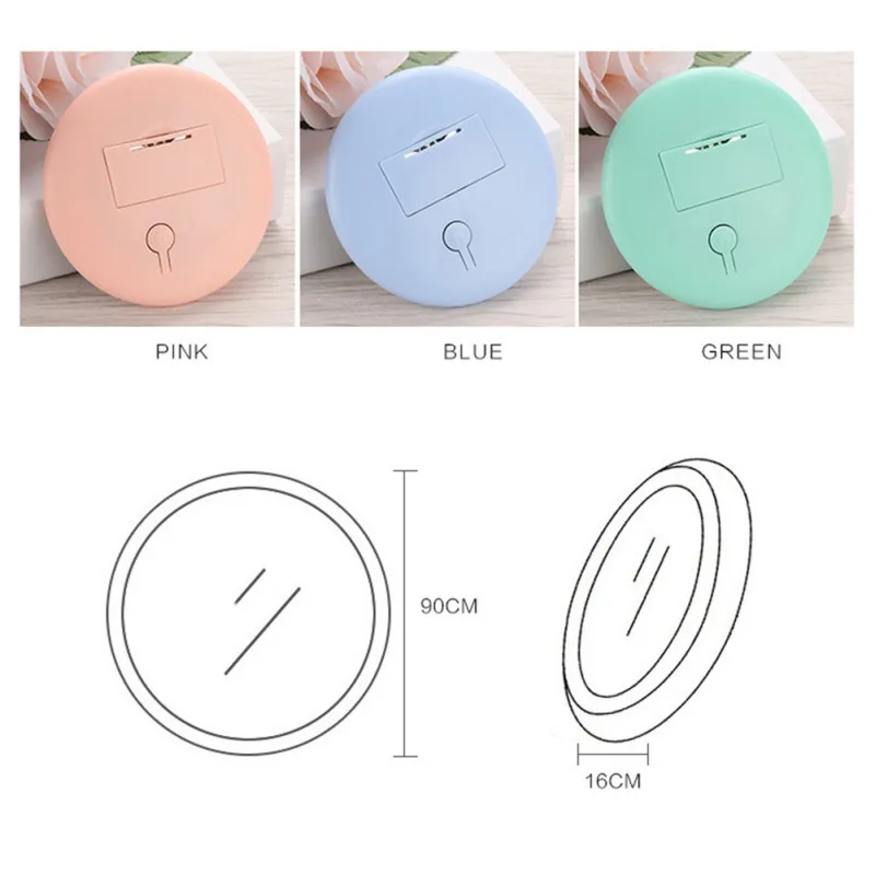 

12 Led Lights Makeup Mirror Polymer Glass Mirror Adjustable Chargeable Cosmetic Mirror New