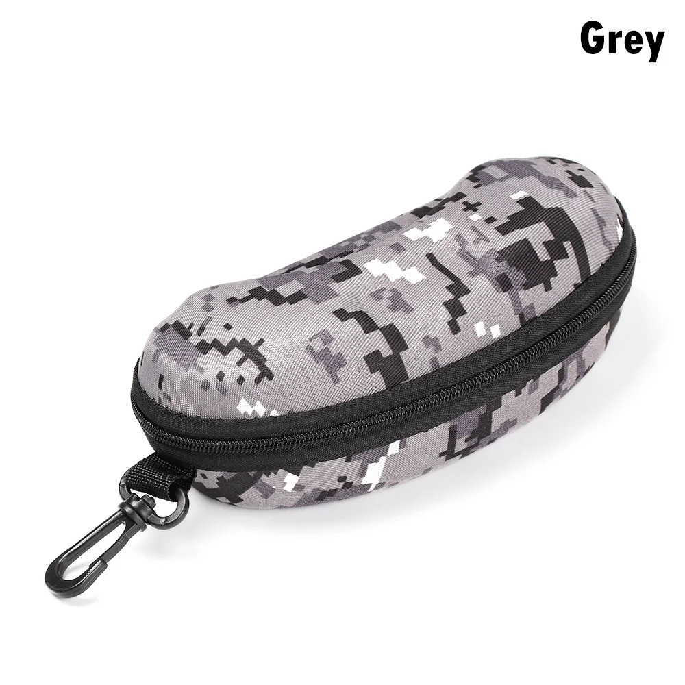 2-Grey Модные камуфляжные очки на молнии портативный футляр для очков прочные ретро очки Аксессуары для очков держатель - Цвет: 2-Grey