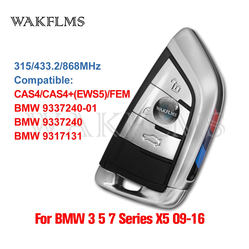 For BMW 1 2 3 4 5 7 Series 2009 2010 2011 2012 2013 2014 2015 2016 FEM CAS4 CAS4+ Smart Key YGOHUF5662 9312542 HUF5767 HUF5661