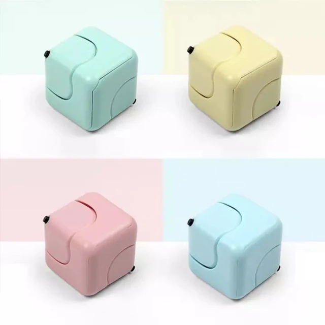 Magic Infinity Cube Mini Fidget Toy Antistress Gyro Hand Spinner Puzzle Toys Stress Relief Cubes Macaron Color Adult Kids Gifts 2